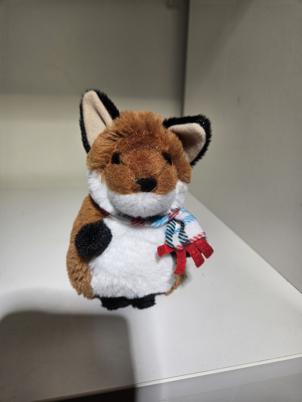Douglas Plush Fox Stuffed with Holiday Scarf